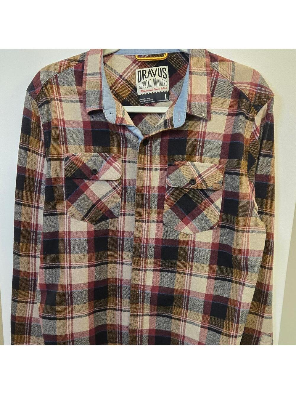 Dravus Men's Multi and Brown Shirt